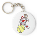 Sock Monkey Tennis Key Chains