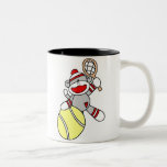 Sock Monkey Tennis Mugs