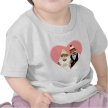 Sock Monkey Wedding T-shirts
