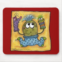 Sock Puppet Fun Mousepad