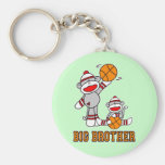 Sockmonkey Basketball Big Brother Keychain