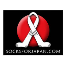 Socks for Japan Postcard