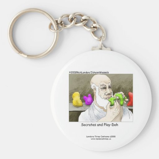 Socrates & Play-doh Novelty Funny Keychain