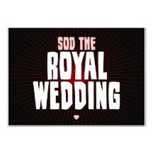 Sod The Royal Wedding Custom Announcements