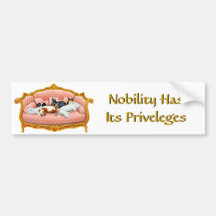 Sofa Cats Nobility Bumper Sticker