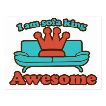 Sofa King Awesome Postcards