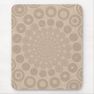 Soft Beige Spiral Mousepad mousepad