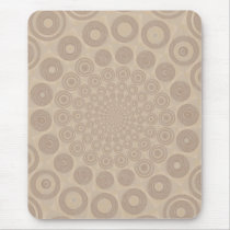 Soft Beige Spiral Mousepad mousepads
