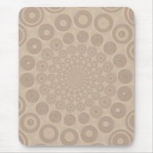 Soft Beige Spiral Mousepad