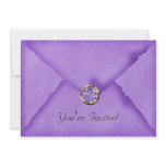Soft Blue Jeweled Party Invitation