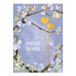 Soft Blue Spring Wedding Couples Shower Invitation