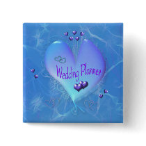 Soft Blue Wedding Planner button buttons
