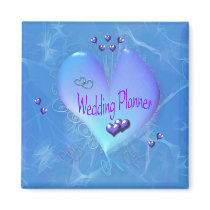 Soft Blue Wedding Planner magnet magnets