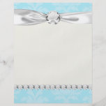 soft blues lovely damask flyers