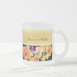 Soft buttercream orchid design coffee mug