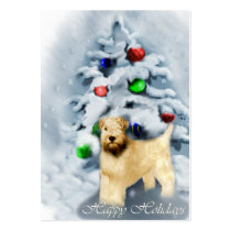 Soft Coated Wheaten Terrier Christmas Business Cards