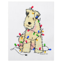 Soft Coated Wheaten Terrier - Christmas Flyer Design