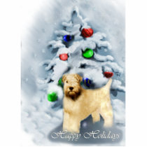Soft Coated Wheaten Terrier Christmas Photo Cut Outs