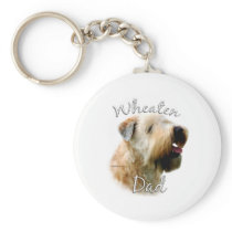 Soft Coated Wheaten Terrier Dad 2 Keychain