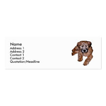 Soft Coated Wheaten Terrier Puppy Business Card Templates