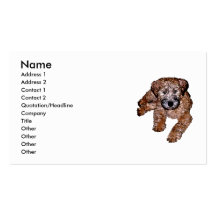 Soft Coated Wheaten Terrier Puppy Business Card Templates