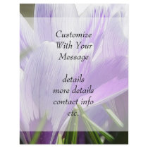 Soft Crocus Petals Personalized Flyer