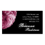 Soft Frilly Rich Pink Roses Business Card Template