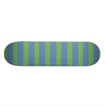 Soft Green and Blue Purple Striped Pattern Skate Boards