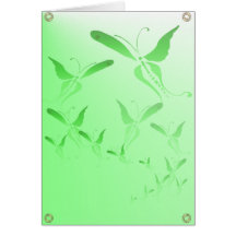 Soft Green Butterfly Card