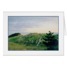 'Soft Hill' Blank Greeting Card