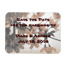 Soft Light Peach Save the Date Magnets