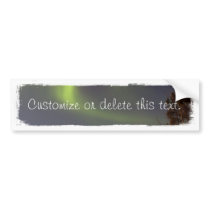 Soft Northern Lights; Customizable Bumper Sticker