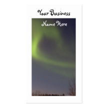 Soft Northern Lights; Promotional Business Card Template