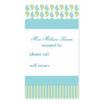 Soft Paisley Calling Cards Business Card