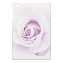Soft, pale purple rose elegant floral iPad mini cases