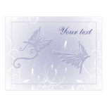 Soft pastel butterfly design post cards