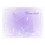 Soft pastel butterfly design postcards