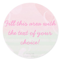 Soft Pastel Round Sticker