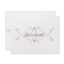 Soft Peach Wedding Invitation © Angel Honey, 2010 invitations