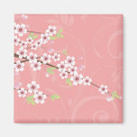 Soft Pink Cherry Blossom Magnet