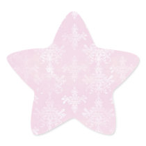 soft pink distressed damask pattern sticker