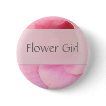 Soft pink Flower Girl Button
