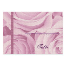 Soft Pink Roses Place Card - Wedding Party Business Card Templates