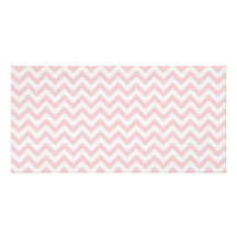 Soft pink zigzag pattern picture card