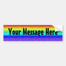 Soft Rainbow Bumperstickers Bumper Stickers