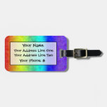 Soft Rainbow Luggage Tag