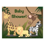 Soft Safari Baby Shower Invitation