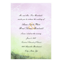 Soft Sea Grass Wedding Invitation