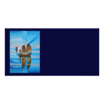 Soft Skies and Cerulean Seas Picture Card