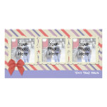 Soft Stripes Photo Card, Any Occasion, Birthday...